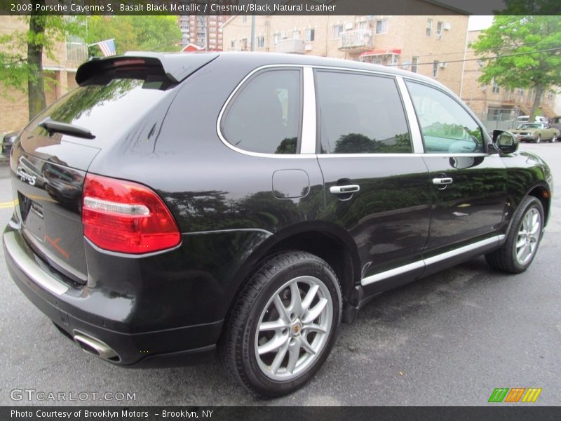 Basalt Black Metallic / Chestnut/Black Natural Leather 2008 Porsche Cayenne S