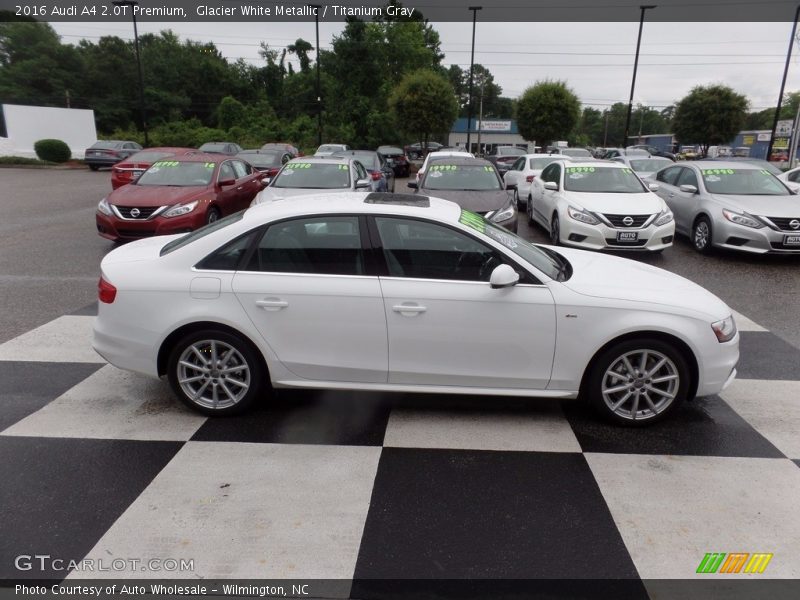 Glacier White Metallic / Titanium Gray 2016 Audi A4 2.0T Premium