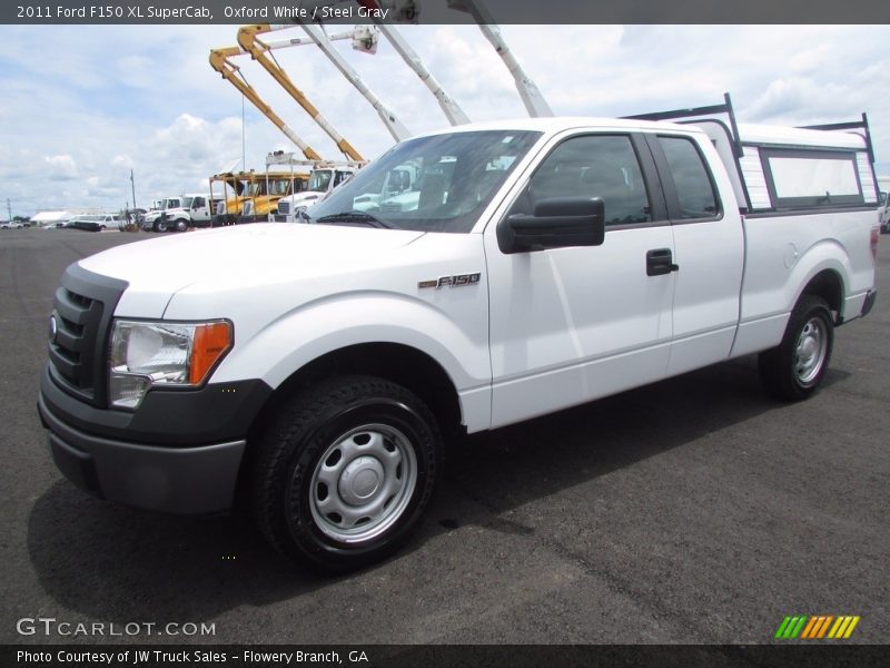 Oxford White / Steel Gray 2011 Ford F150 XL SuperCab