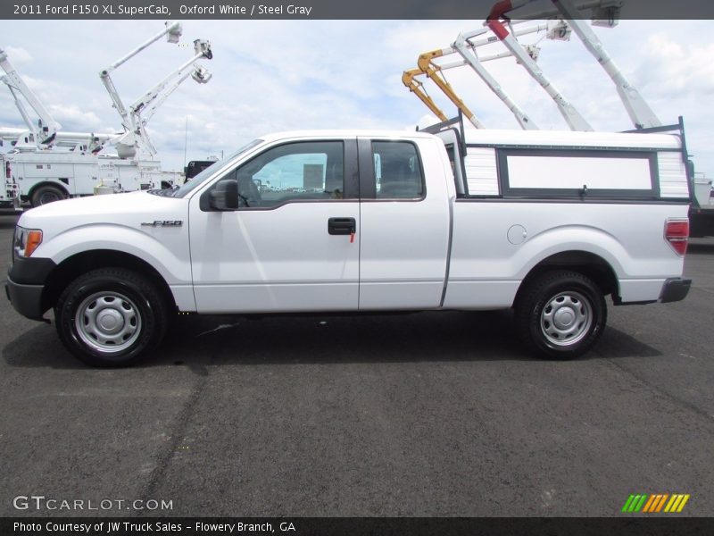 Oxford White / Steel Gray 2011 Ford F150 XL SuperCab