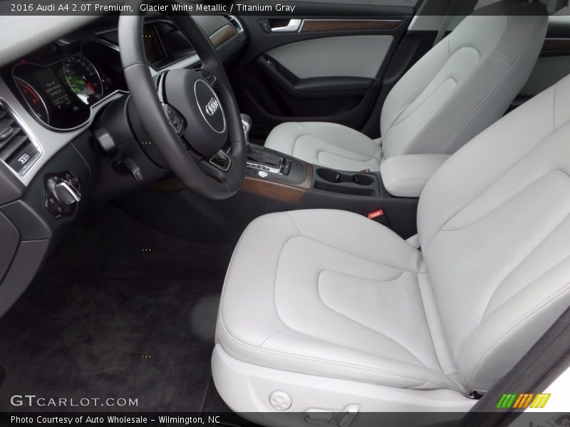 Glacier White Metallic / Titanium Gray 2016 Audi A4 2.0T Premium