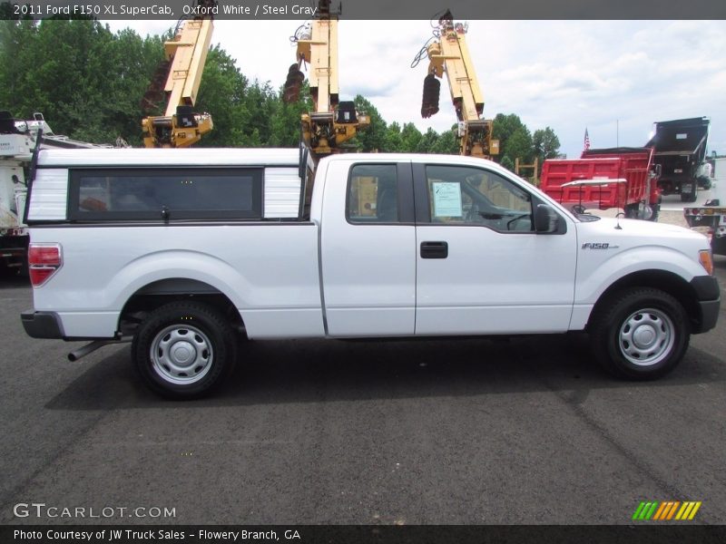 Oxford White / Steel Gray 2011 Ford F150 XL SuperCab