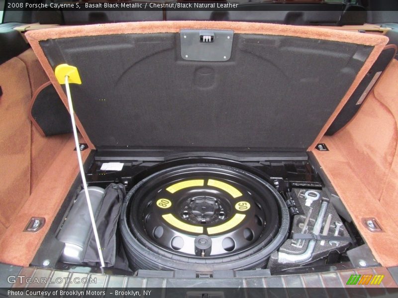 Basalt Black Metallic / Chestnut/Black Natural Leather 2008 Porsche Cayenne S