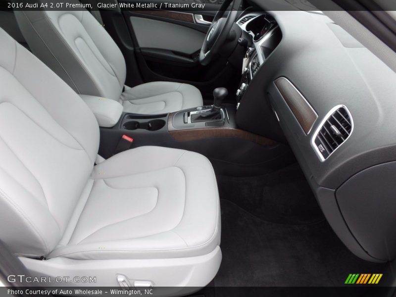 Glacier White Metallic / Titanium Gray 2016 Audi A4 2.0T Premium