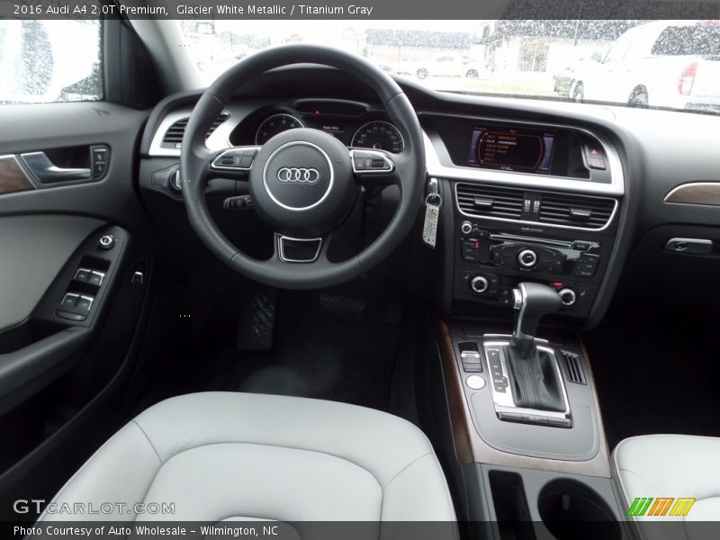 Glacier White Metallic / Titanium Gray 2016 Audi A4 2.0T Premium