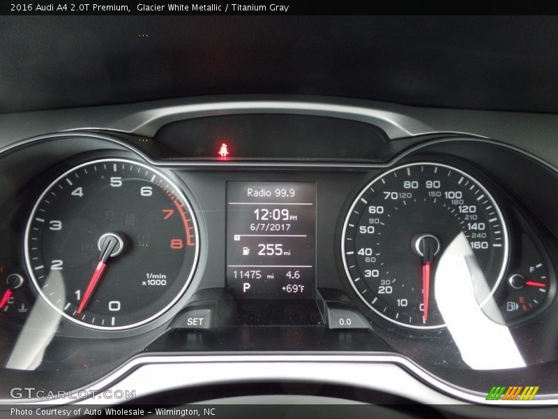 Glacier White Metallic / Titanium Gray 2016 Audi A4 2.0T Premium
