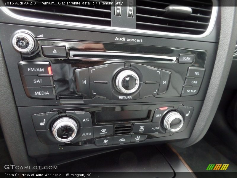 Glacier White Metallic / Titanium Gray 2016 Audi A4 2.0T Premium