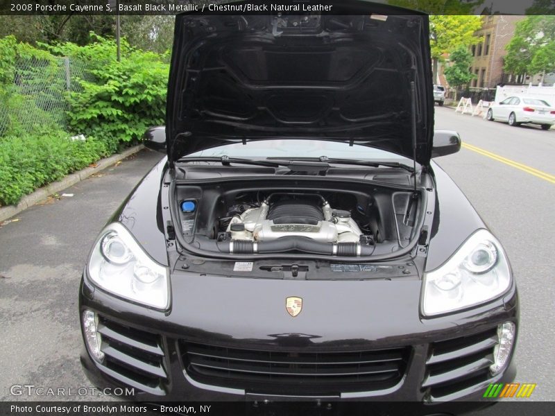 Basalt Black Metallic / Chestnut/Black Natural Leather 2008 Porsche Cayenne S