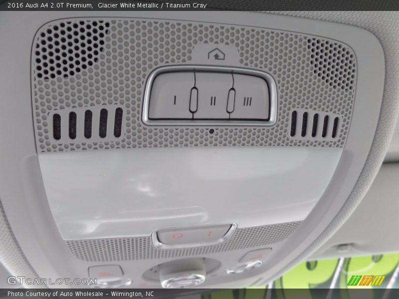 Glacier White Metallic / Titanium Gray 2016 Audi A4 2.0T Premium