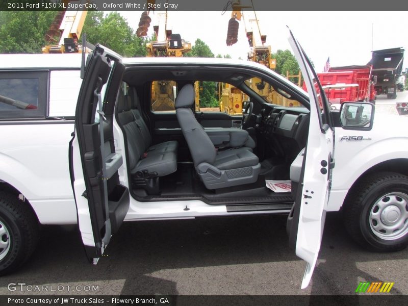 Oxford White / Steel Gray 2011 Ford F150 XL SuperCab