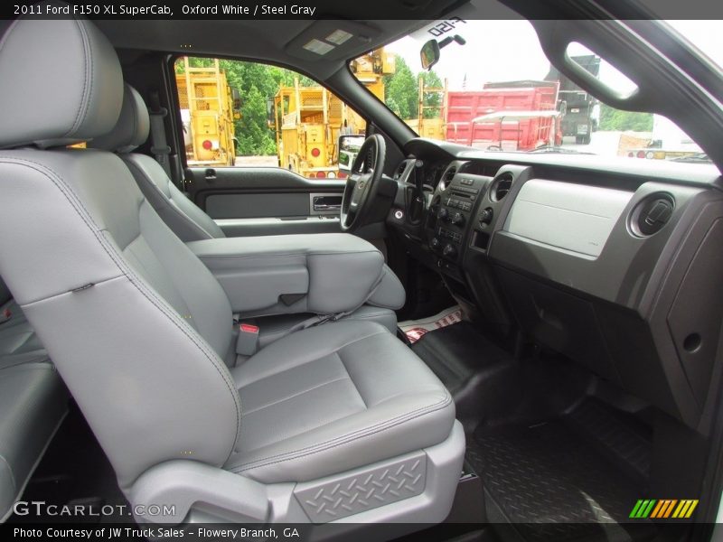 Oxford White / Steel Gray 2011 Ford F150 XL SuperCab