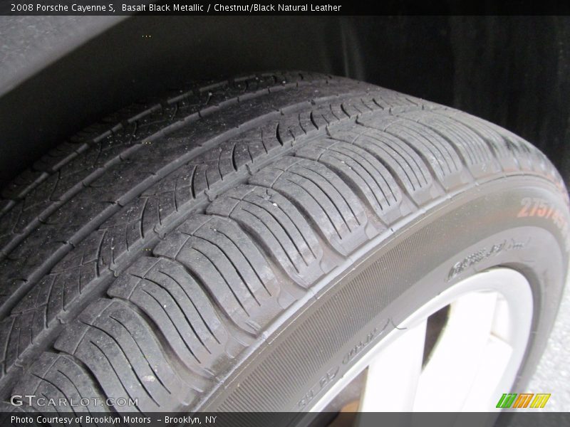 Basalt Black Metallic / Chestnut/Black Natural Leather 2008 Porsche Cayenne S