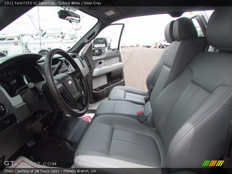 Oxford White / Steel Gray 2011 Ford F150 XL SuperCab