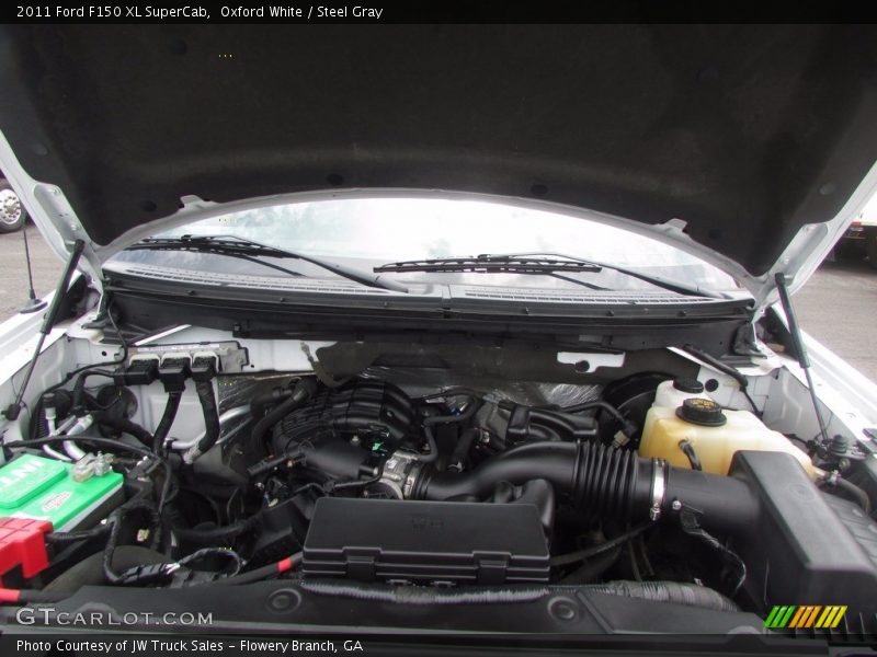 Oxford White / Steel Gray 2011 Ford F150 XL SuperCab