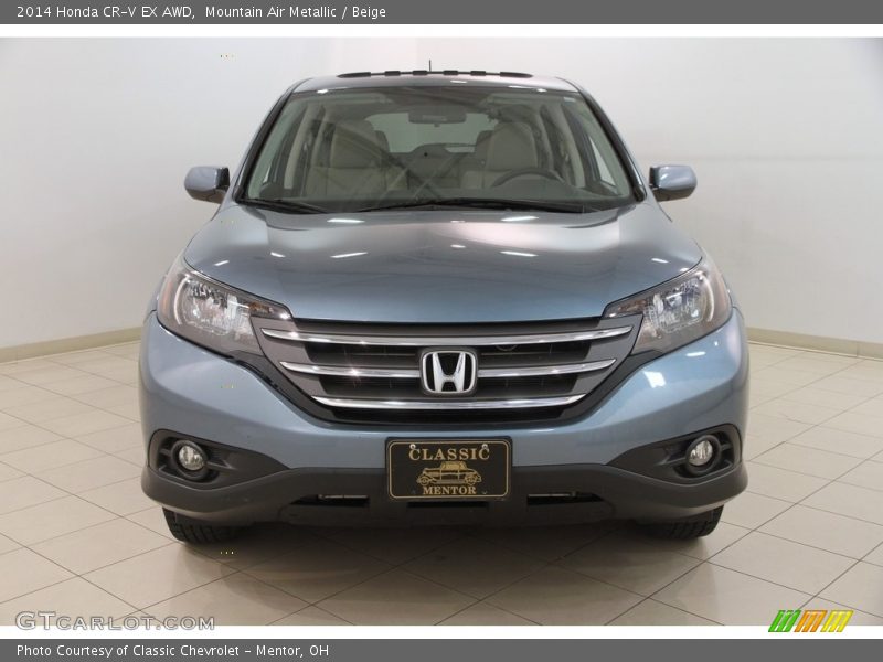 Mountain Air Metallic / Beige 2014 Honda CR-V EX AWD