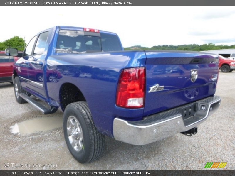 Blue Streak Pearl / Black/Diesel Gray 2017 Ram 2500 SLT Crew Cab 4x4