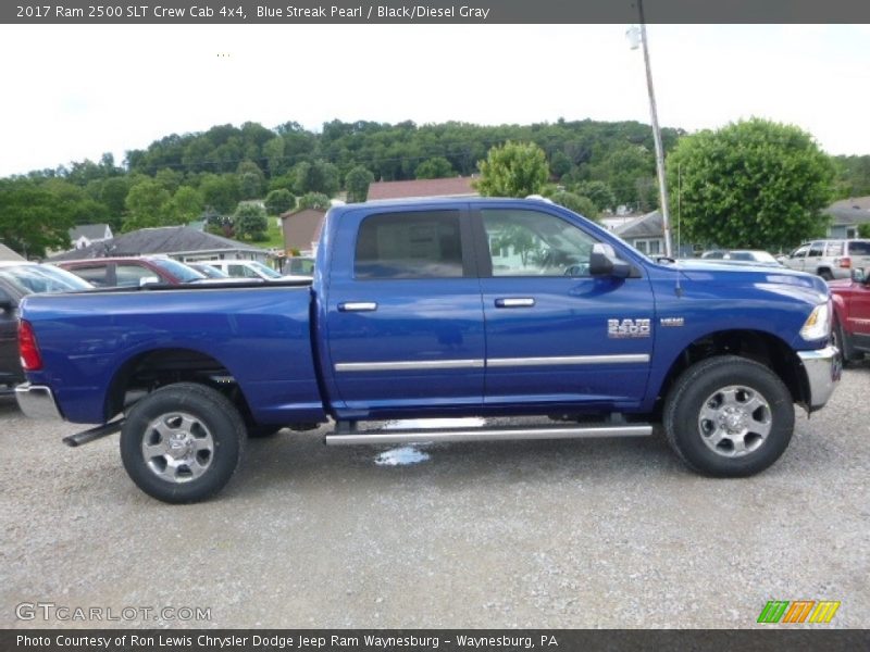 Blue Streak Pearl / Black/Diesel Gray 2017 Ram 2500 SLT Crew Cab 4x4