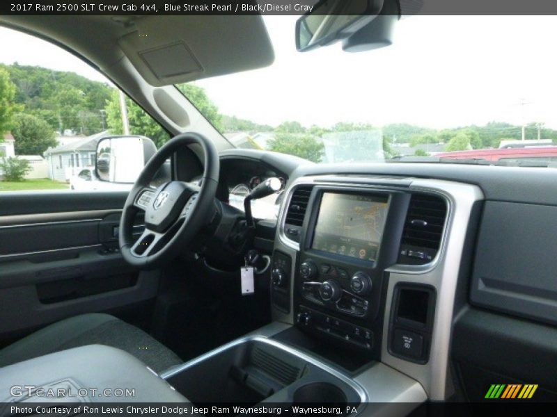 Blue Streak Pearl / Black/Diesel Gray 2017 Ram 2500 SLT Crew Cab 4x4