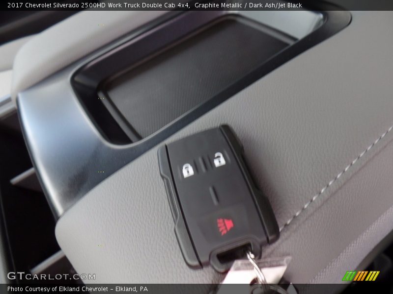 Graphite Metallic / Dark Ash/Jet Black 2017 Chevrolet Silverado 2500HD Work Truck Double Cab 4x4