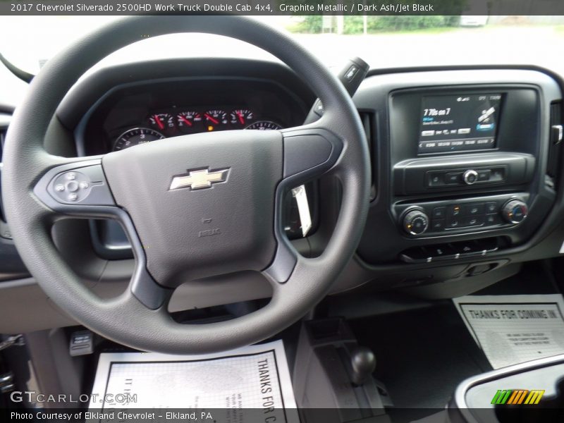 Graphite Metallic / Dark Ash/Jet Black 2017 Chevrolet Silverado 2500HD Work Truck Double Cab 4x4