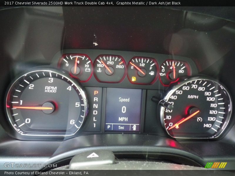 Graphite Metallic / Dark Ash/Jet Black 2017 Chevrolet Silverado 2500HD Work Truck Double Cab 4x4