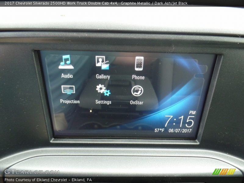 Graphite Metallic / Dark Ash/Jet Black 2017 Chevrolet Silverado 2500HD Work Truck Double Cab 4x4