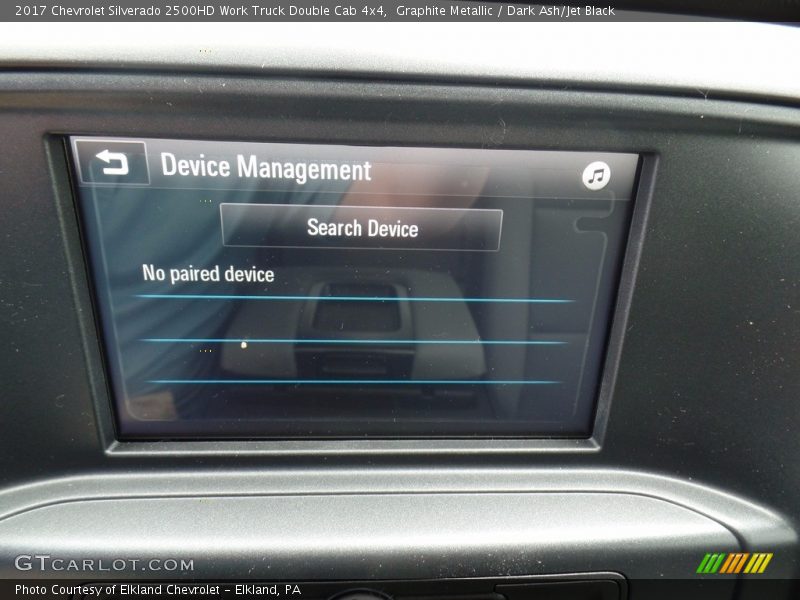 Graphite Metallic / Dark Ash/Jet Black 2017 Chevrolet Silverado 2500HD Work Truck Double Cab 4x4