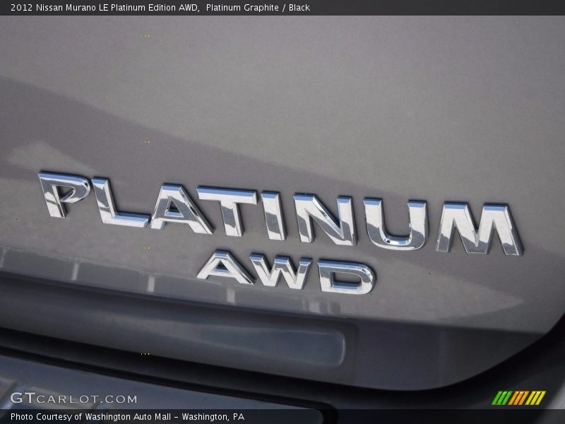 Platinum Graphite / Black 2012 Nissan Murano LE Platinum Edition AWD