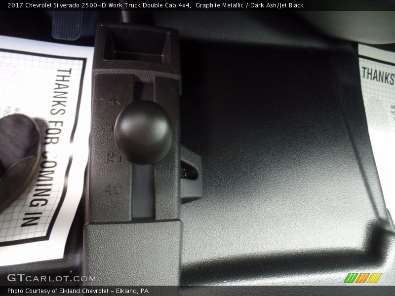 Graphite Metallic / Dark Ash/Jet Black 2017 Chevrolet Silverado 2500HD Work Truck Double Cab 4x4