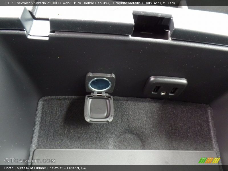Graphite Metallic / Dark Ash/Jet Black 2017 Chevrolet Silverado 2500HD Work Truck Double Cab 4x4