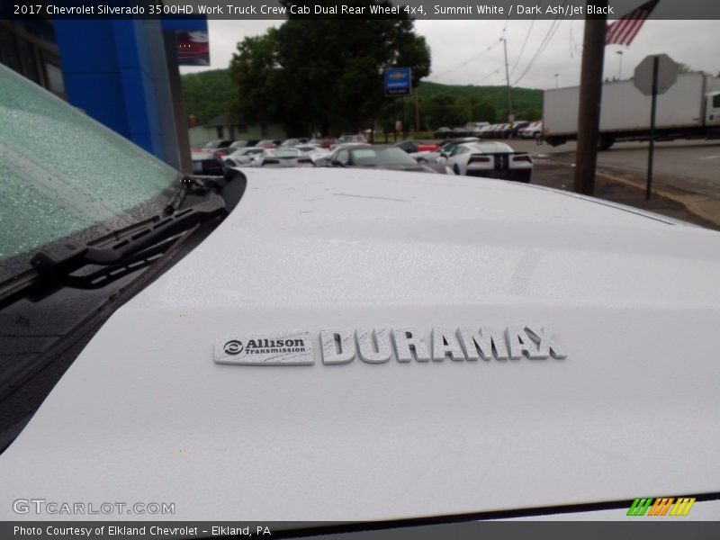 Summit White / Dark Ash/Jet Black 2017 Chevrolet Silverado 3500HD Work Truck Crew Cab Dual Rear Wheel 4x4