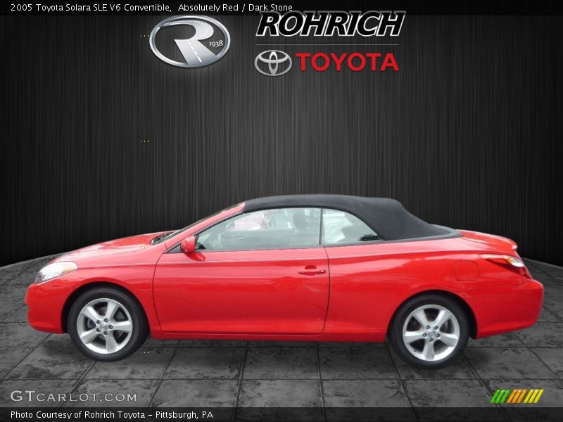 Absolutely Red / Dark Stone 2005 Toyota Solara SLE V6 Convertible