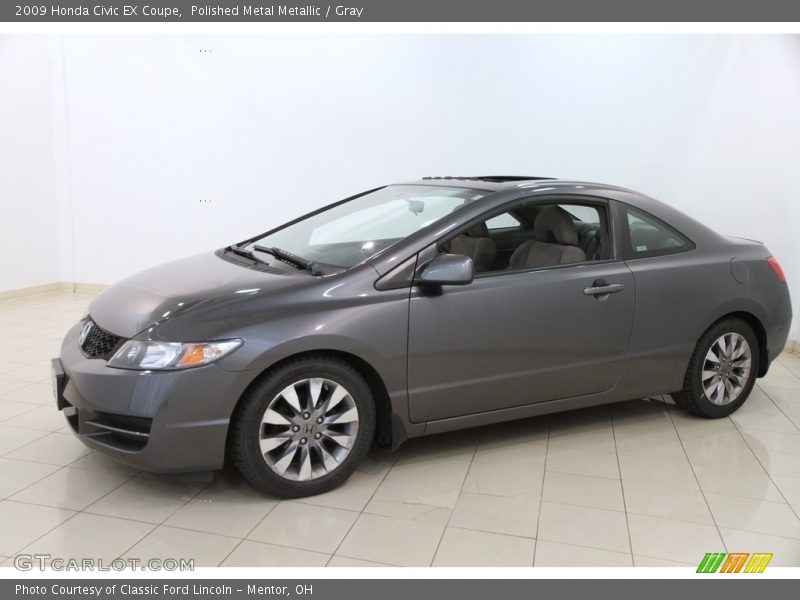 Polished Metal Metallic / Gray 2009 Honda Civic EX Coupe