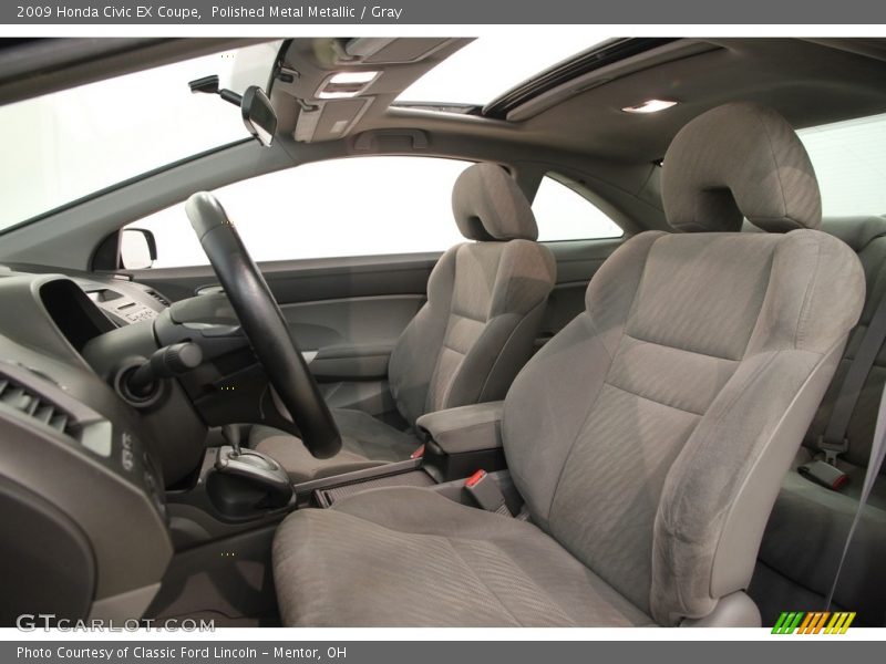 Polished Metal Metallic / Gray 2009 Honda Civic EX Coupe