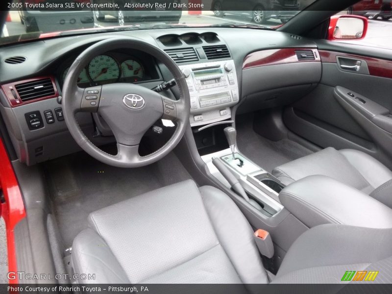 Absolutely Red / Dark Stone 2005 Toyota Solara SLE V6 Convertible