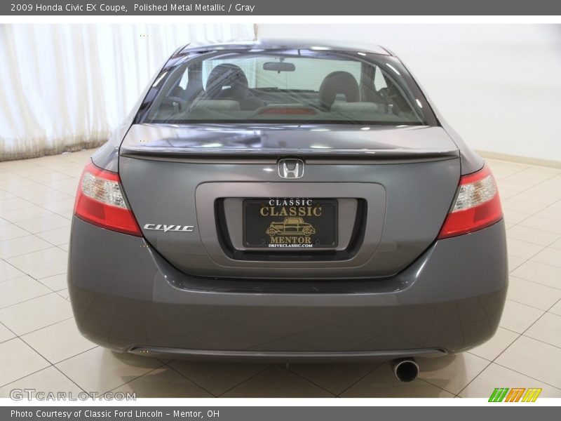 Polished Metal Metallic / Gray 2009 Honda Civic EX Coupe