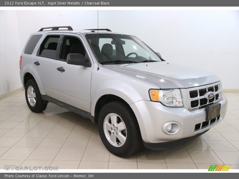 Ingot Silver Metallic / Charcoal Black 2012 Ford Escape XLT