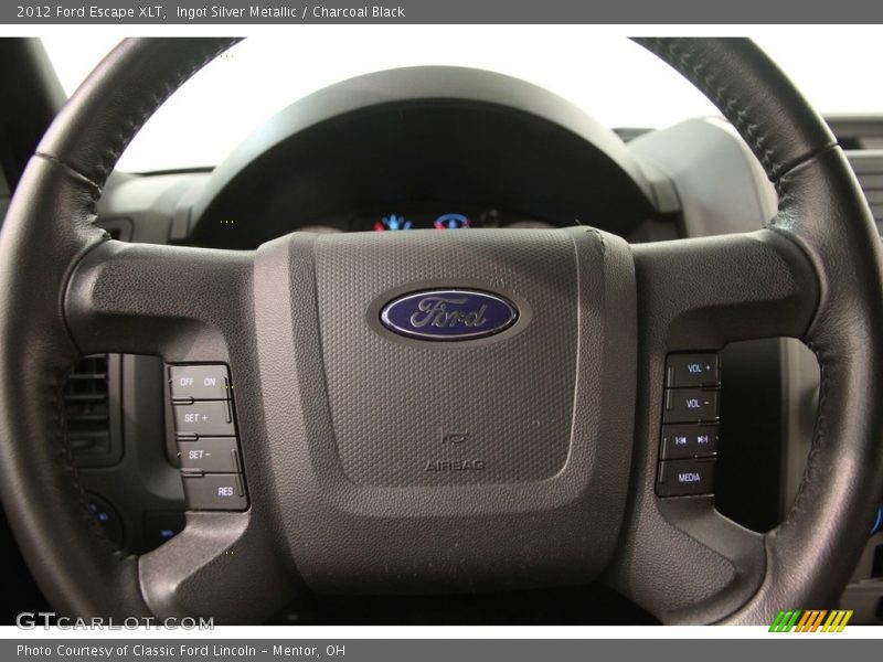 Ingot Silver Metallic / Charcoal Black 2012 Ford Escape XLT