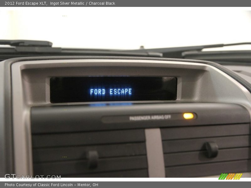 Ingot Silver Metallic / Charcoal Black 2012 Ford Escape XLT