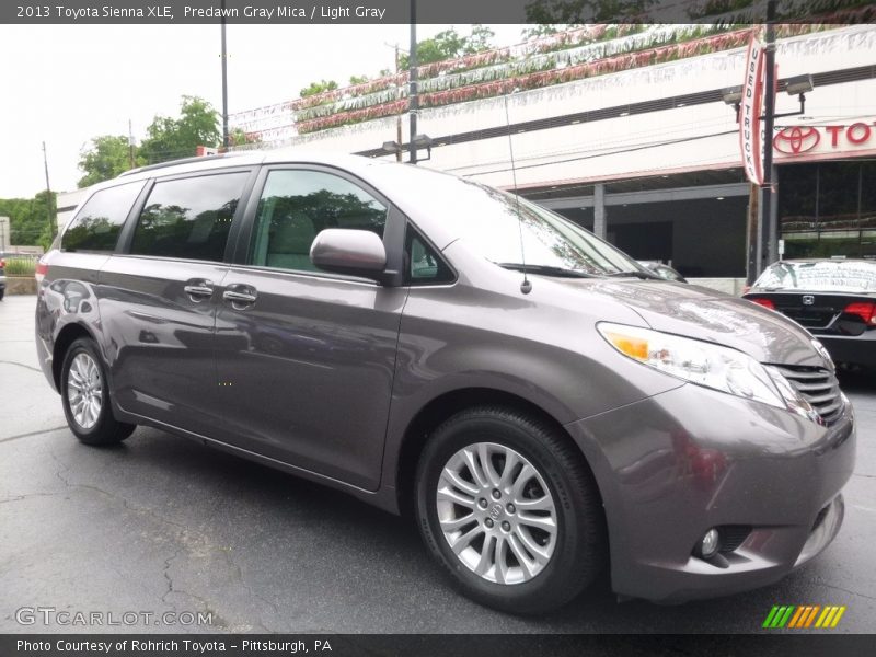 Predawn Gray Mica / Light Gray 2013 Toyota Sienna XLE
