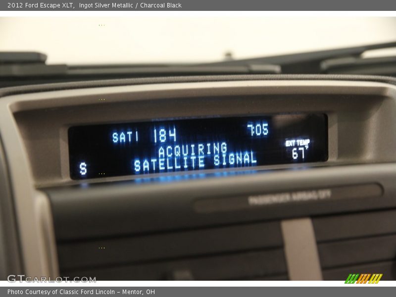 Ingot Silver Metallic / Charcoal Black 2012 Ford Escape XLT