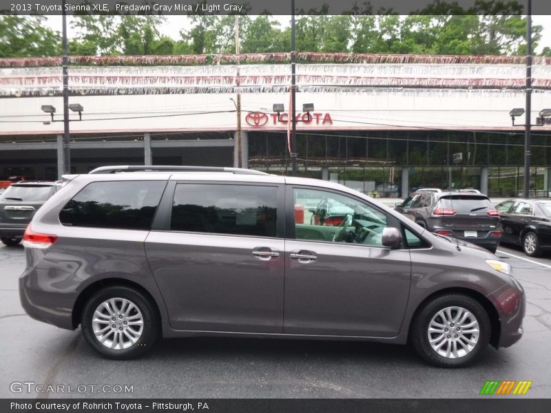 Predawn Gray Mica / Light Gray 2013 Toyota Sienna XLE