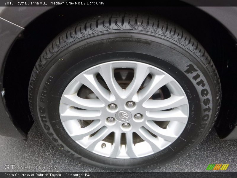 Predawn Gray Mica / Light Gray 2013 Toyota Sienna XLE
