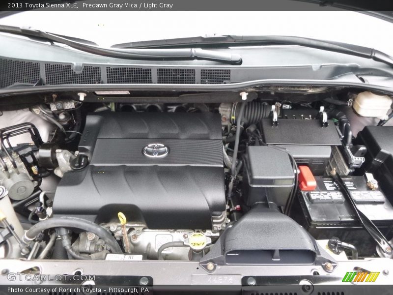 Predawn Gray Mica / Light Gray 2013 Toyota Sienna XLE