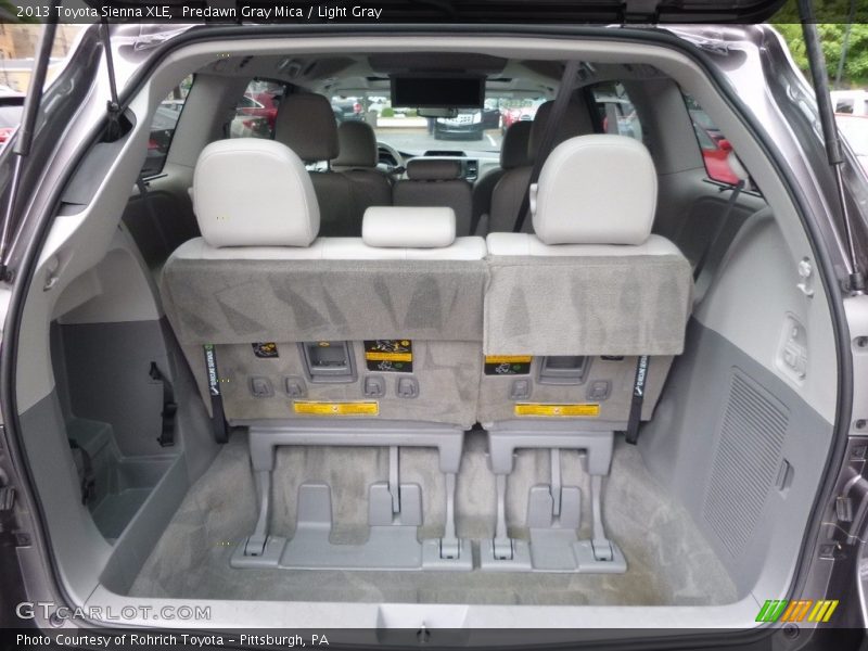 Predawn Gray Mica / Light Gray 2013 Toyota Sienna XLE