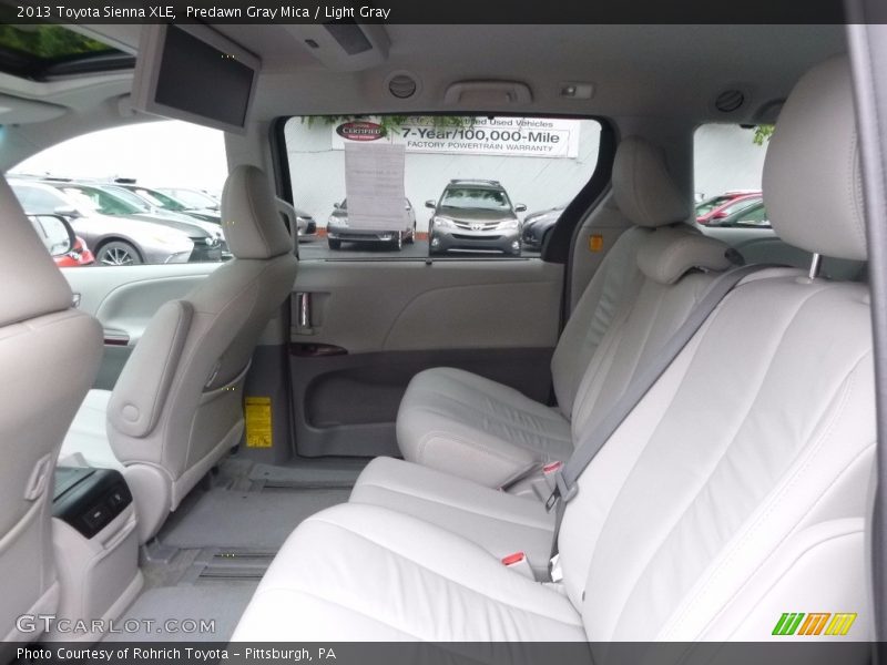 Predawn Gray Mica / Light Gray 2013 Toyota Sienna XLE