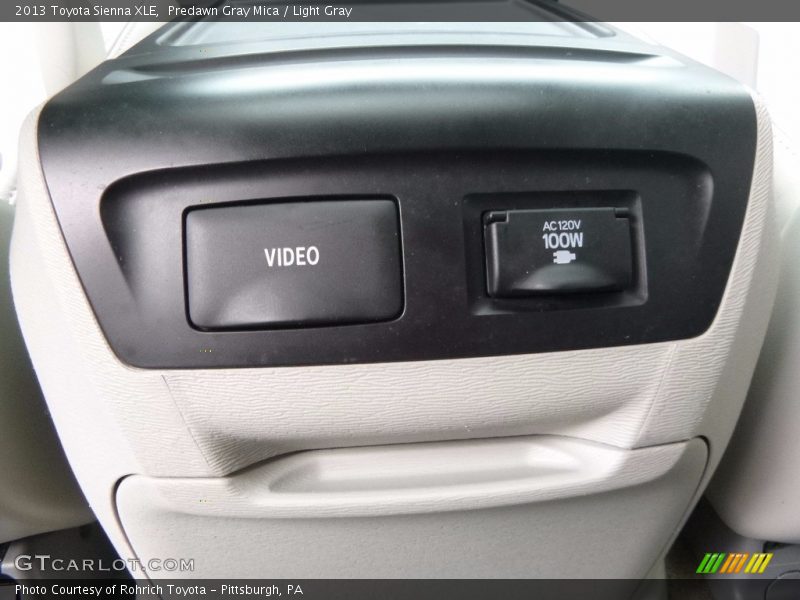 Predawn Gray Mica / Light Gray 2013 Toyota Sienna XLE