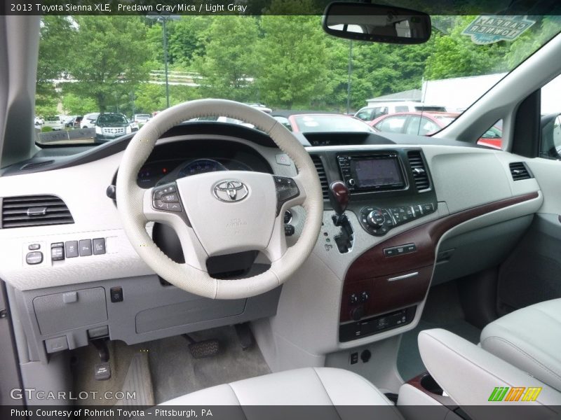 Predawn Gray Mica / Light Gray 2013 Toyota Sienna XLE