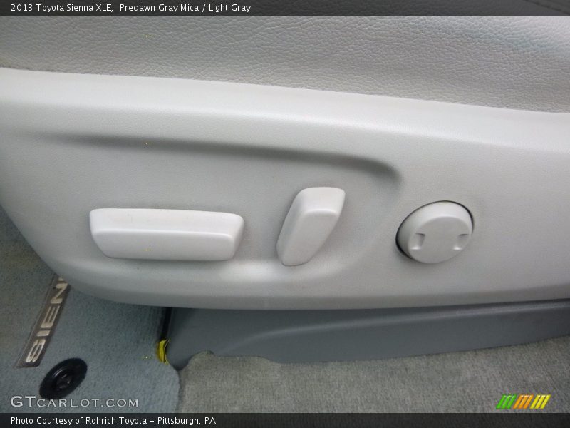 Predawn Gray Mica / Light Gray 2013 Toyota Sienna XLE