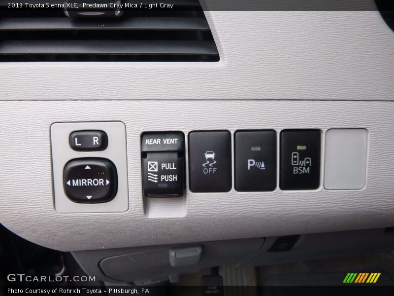 Predawn Gray Mica / Light Gray 2013 Toyota Sienna XLE